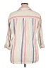 Intro Stripes Ivory 3/4 Sleeve Button-Down Shirt Size XL - photo 2