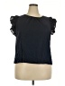 On 34th 100% Cotton Blue Black Short Sleeve Top Size 2X - photo 1