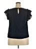 On 34th 100% Cotton Blue Black Short Sleeve Top Size 2X - photo 2