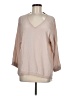R | Label 100% Silk Tan 3/4 Sleeve Silk Top Size M - photo 1