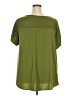 Lane Bryant 100% Polyester Green Short Sleeve Blouse Size 22 - 24 Plus - photo 2
