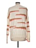 Brodie 100% Cashmere Stripes Ivory Cashmere Pullover Sweater Size M - photo 2