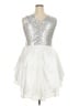 Unbranded Silver Cocktail Dress Size 2X - photo 2