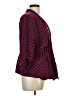 Elle 100% Polyester Polka Dots Burgundy Blazer Size XL - photo 4