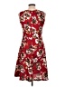 Owin Floral Red Casual Dress Size L - photo 2
