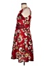 Owin Floral Red Casual Dress Size L - photo 5