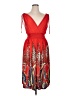 Win Win Print Red Cocktail Dress Size XL - photo 1