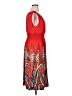 Win Win Print Red Cocktail Dress Size XL - photo 4