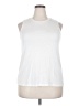 Nine West White Sleeveless T-Shirt Size XXL - photo 1