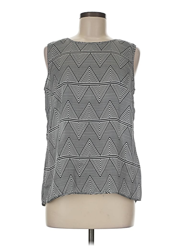 Pre-owned Tommy Hilfiger Sleeveless Blouse In Gray