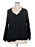 Old Navy 100% Rayon Black Long Sleeve Blouse Size XXL - photo 1