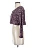 Bongo Purple 3/4 Sleeve Top Size S - photo 5
