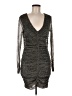 Steve Madden Metallic Silver Cocktail Dress Size M - photo 1
