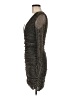 Steve Madden Metallic Silver Cocktail Dress Size M - photo 5