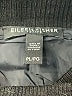 Eileen Fisher 100% Polyester Argyle Black Coat Size L (petite) - photo 6