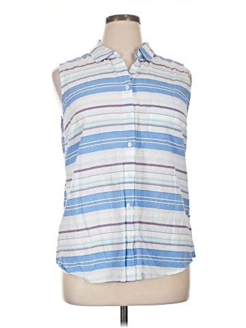 Croft & Barrow Sleeveless Button-Down Shirt (view 1)