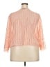 I LE New York 100% Polyester Solid Tropical Orange Pink Kimono Size 22 - photo 2