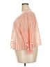 I LE New York 100% Polyester Solid Tropical Orange Pink Kimono Size 22 - photo 5