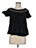 Old Navy 100% Cotton Black Short Sleeve Blouse Size M - photo 1