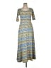 Lularoe Print Blue Casual Dress Size XL - photo 1
