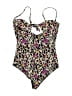 Beach Riot Print Black One Piece Swimsuit Size S - photo 2