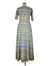 Lularoe Print Blue Casual Dress Size XL - photo 2