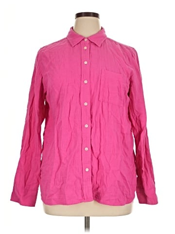J.Crew Factory Store Long Sleeve Button-Down Shirt (view 1)