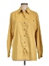 Chico's Design 100% Polyester Solid Yellow Long Sleeve Blouse Size Lg (2) - photo 1