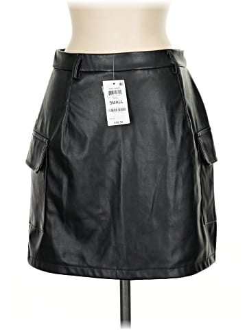 And Now This Faux Leather Skirt (view 2)