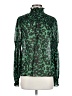 Sugarlips 100% Polyester Animal Print Green Long Sleeve Blouse Size S - photo 1