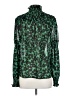 Sugarlips 100% Polyester Animal Print Green Long Sleeve Blouse Size S - photo 2