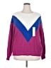 Time and Tru Color Block Purple Pullover Sweater Size XXL - photo 1