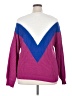 Time and Tru Color Block Purple Pullover Sweater Size XXL - photo 2