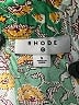 Rhode 100% Cotton Paisley Green Casual Skirt Size S - photo 4