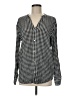 Soft Joie Houndstooth Black Long Sleeve Blouse Size M - photo 1