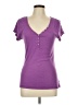 Old Navy Purple Short Sleeve Henley Size L - photo 1
