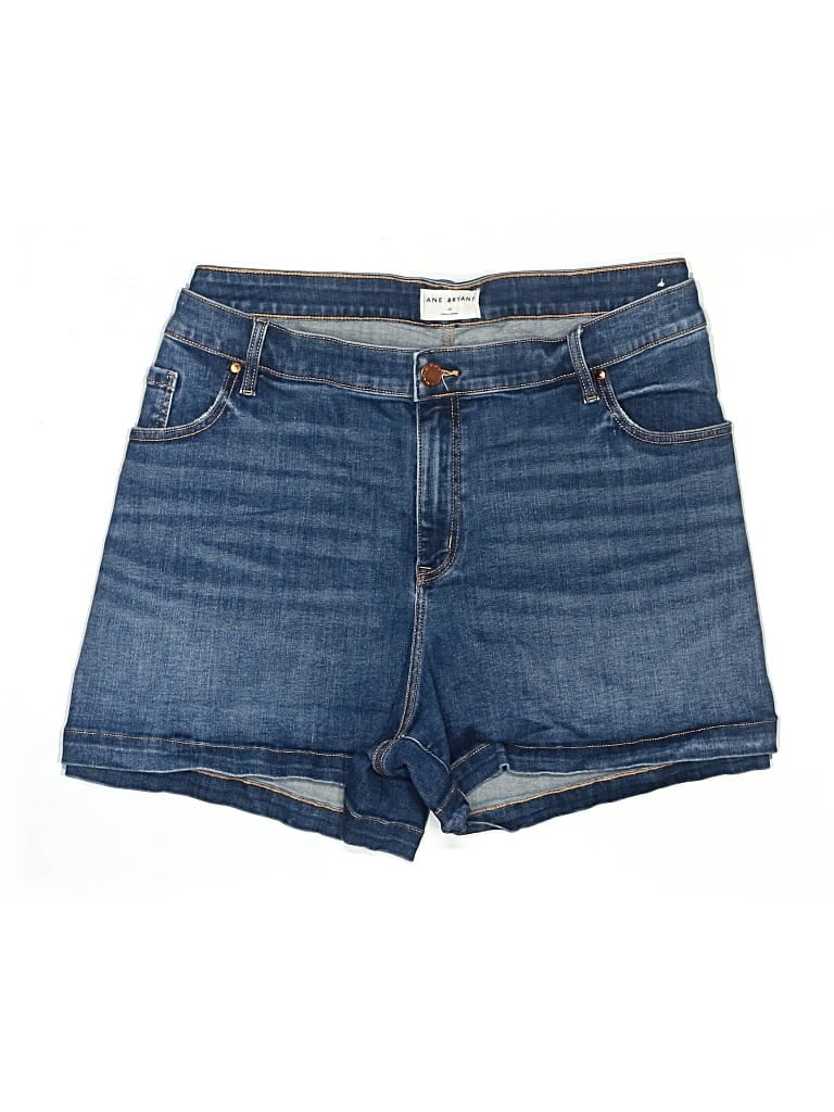 Pre-owned Lane Bryant Denim Shorts In Blue