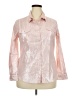 Ruby Rd. Metallic Pink 3/4 Sleeve Button-Down Shirt Size 18 - photo 1