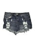 Almost Famous Blue Denim Shorts Size 7 - photo 1