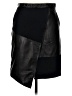 Tibi Black Faux Leather Skirt Size 6 - photo 1