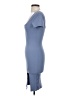 Bozzolo Solid Blue Cocktail Dress Size S - photo 5