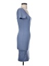 Bozzolo Solid Blue Cocktail Dress Size S - photo 4