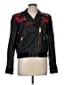 Free People 100% Polyester Graphic Black Jacket Size M - photo 1
