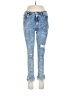 Free People Hearts Blue Jeans Size 30 waist - photo 1