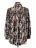 BeachLunchLounge Print Brown Long Sleeve Blouse Size L - photo 2