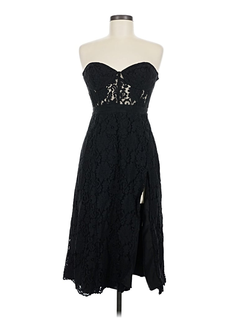 Pre-owned Fame And Partners Cocktail Dress In Black