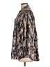 BeachLunchLounge Print Brown Long Sleeve Blouse Size L - photo 5