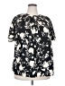 Ava & Viv Black Short Sleeve Blouse Size XXL - photo 1