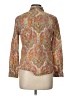 Talbots 100% Cotton Paisley Brown Long Sleeve Button-Down Shirt Size 10 Petite - photo 2