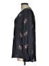 T Tahari 100% Polyester Black Long Sleeve Blouse Size L - photo 5
